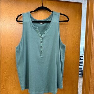 Maurices Teal Sleeveless Tank Top